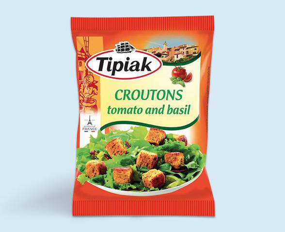 Croutons tomato and basil Tipiak